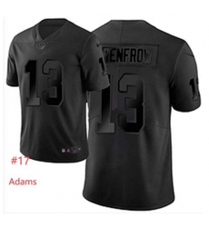 Men Las Vegas Raiders #17 Devante Adams Black Fashion Stitched Jersey