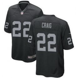 Men Las Vegas Raiders 22 Roger Craig Nike Black Vapor Limited Jersey