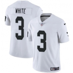 Men Las Vegas Raiders 3 Zamir White White 2024 Vapor Stitched Football Jersey