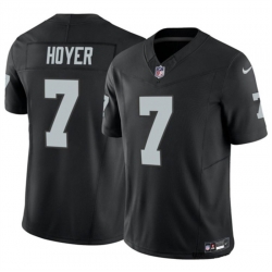 Men Las Vegas Raiders 7 Brian Hoyer Black 2023 F U S E Vapor Untouchable Stitched Football Jersey