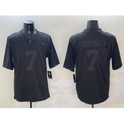 Men Las Vegas Raiders  7 Colin Kaepernick Black Vapor Limited Stitched Football Jersey