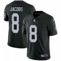 Men Las Vegas Raiders 8 Josh Jacobs Black Vapor Limited Stitched jersey