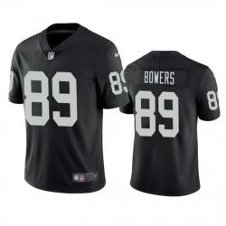 Men Las Vegas Raiders 89 Brock Bowers Black 2024 Draft Vapor Stitched Football Jersey