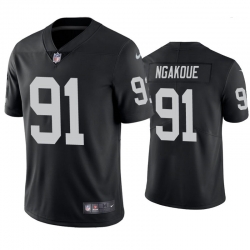 Men Las Vegas Raiders 91 Yannick Ngakoue Vapor Limited Black Jersey