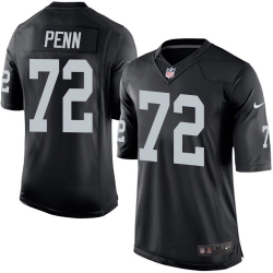 Mens Oakland Raiders 72 Penn Black Team Color 2015 NFL Nike Elite Jersey