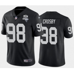 Men's Oakland Raiders Black #98 Zay Jones 2020 Inaugural Season Vapor Limited Stitched NFL Jersey