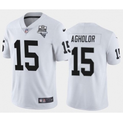 Men's Oakland Raiders White #15 Nelson Agholor 2020 Inaugural Season Vapor Limited Stitched NFL Jersey