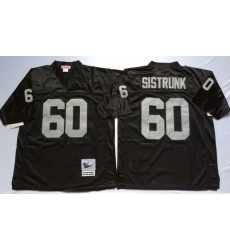 Mitchell And Ness Raiders #60 Otis Sistrunk balck Throwback Stitched NFL Jersey