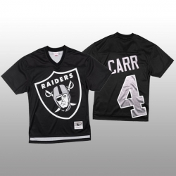 NFL Las Vegas Raiders 4 Derek Carr Black Men Mitchell  26 Nell Big Face Fashion Limited NFL Jersey