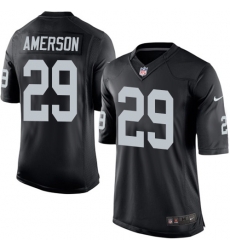 NFL Oakland Raiders #29 David Amerson Black Elite Jersey