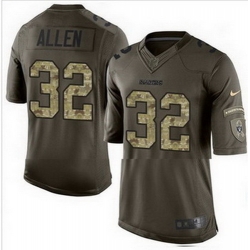 Nike Oakland Raiders #32 Marcus Allen Green Mens Stitched NFL Limited Salute to Service Jersey