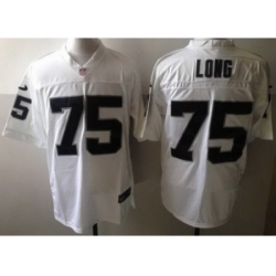 Nike Oakland Raiders 75 Howie Long White Elite NFL Jersey