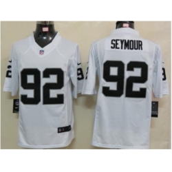 Nike Oakland Raiders 92 Richard Seymour white Limited NFL Jersey