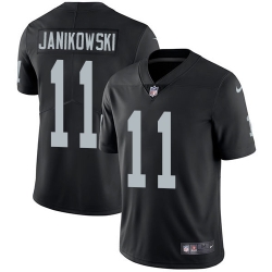 Nike Raiders #11 Sebastian Janikowski Black Team Color Mens Stitched NFL Vapor Untouchable Limited Jersey