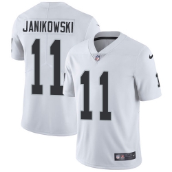 Nike Raiders #11 Sebastian Janikowski White Mens Stitched NFL Vapor Untouchable Limited Jersey