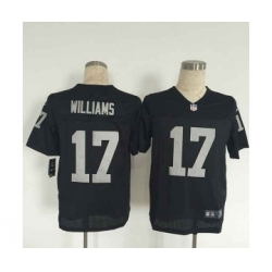 nike nfl jerseys oakland raiders 17 williams black[Elite][williams]