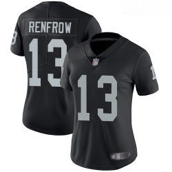 Raiders #13 Hunter Renfrow Black Team Color Women Stitched Football Vapor Untouchable Limited Jersey