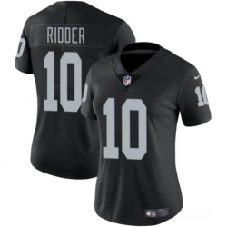 Women Las Vegas Raiders 10 Desmond Ridder Black Vapor Stitched Jersey