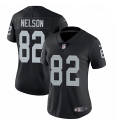 Womens Nike Oakland Raiders 82 Jordy Nelson Black Team Color Vapor Untouchable Limited Player NFL Jersey