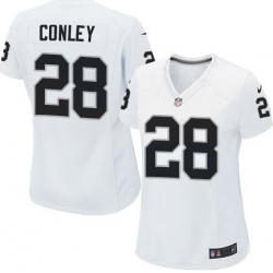 Womens Oakland Raiders #28 Gareon Conley White Jersey