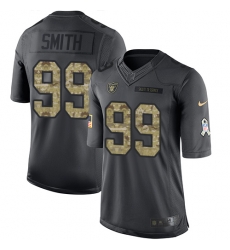 Nike Raiders #99 Aldon Smith Black Youth Stitched NFL Limited 2016 Salute to Service Jersey