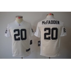 Nike Youth Oakland Raiders #20 Darren McFadden White Color[Youth Limited Jerseys]