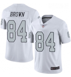 Youth Antonio Brown Limited White Jersey Oakland Raiders Football 84 Jersey Rush Vapor Untouchabel Jersey