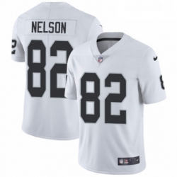 Youth Nike Oakland Raiders 82 Jordy Nelson White Vapor Untouchable Limited Player NFL Jersey