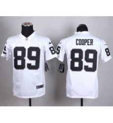 nike youth nfl jerseys oakland raiders 89 cooper white[nike][cooper]