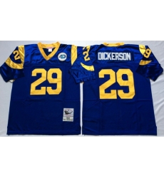 Men Los Angeles Rams 29 Eric Dickerson Blue M&N Throwback Jersey