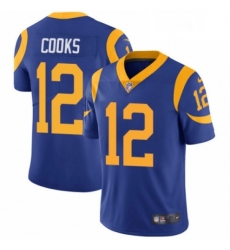 Men Nike Los Angeles Rams 12 Brandin Cooks Royal Blue Alternate Vapor Untouchable Limited Player NFL Jersey