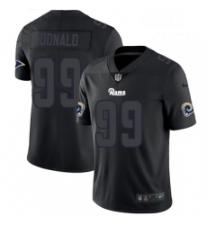 Men Nike Los Angeles Rams 99 Aaron Donald Limited Black Rush Impact NFL Jersey