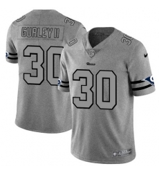 Nike Rams 30 Todd Gurley II 2019 Gray Gridiron Gray Vapor Untouchable Limited Jersey