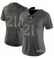 Womens Nike Los Angeles Rams 21 Aqib Talib Gray Static Vapor Untouchable Limited NFL Jersey