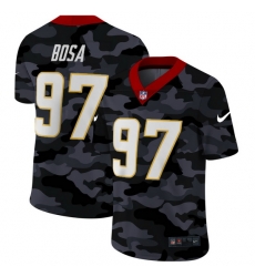 Los Angeles Chargers 97 Joey Bosa Men Nike 2020 Black CAMO Vapor Untouchable Limited Stitched NFL Jersey