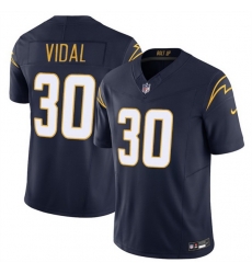 Men Los Angeles Chargers 30 Kimani Vidal Navy 2025 F U S E Alternate Vapor Limited Stitched Football Jersey Men Los Angeles Chargers 30 Kimani Vidal Navy 2025 F U S E Alternate Vapor Limited Stitched Football Jersey