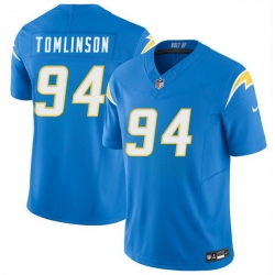 Men Los Angeles Chargers  94 Dalvin Tomlinson Blue 2026 F U S E  Vapor Limited Stitched Football Jersey