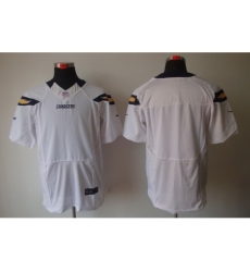 Nike San Diego Chargers Blank White Elite NFL Jersey