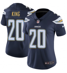 Nike Chargers #20 Desmond King Navy Blue Team Color Womens Stitched NFL Vapor Untouchable Limited Jersey