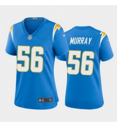 women kenneth murray los angeles chargers powder blue game jersey 2020 