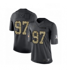 Youth Los Angeles Chargers 97 Joey Bosa Limited Black 2016 Salute to Service Football Jersey