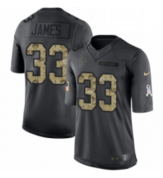 Youth Nike Los Angeles Chargers 33 Derwin James Limited Black 2016 Salute to Service NFL Jersey