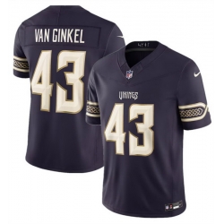 Men Minnesota Vikings  43 Andrew Van Ginkel Deep Purple 2026 F U S E  Rivalries Collection Limited Stitched Football Jersey