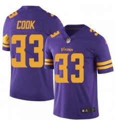 Mens Nike Minnesota Vikings 33 Dalvin Cook Limited Purple Rush Vapor Untouchable NFL Jersey