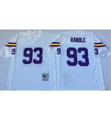 Mitchell&Ness Vikings 93 John Randle White Throwback Stitched NFL Jersey