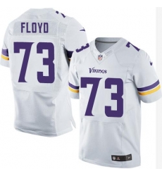 Nike Vikings #73 Sharrif Floyd White Mens Stitched NFL Elite Jersey