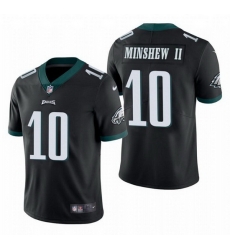 Men Philadelphia Eagles 10 Gardner Minshew II Black Vapor Untouchable Limited Stitched Jersey