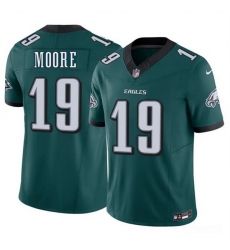 Men Philadelphia Eagles  19 Elijah Moore Green 2026 F U S E  Vapor Untouchable Limited Stitched Football Jersey