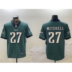 Men Philadelphia Eagles 27 Quinyon Mitchell Green Vapor Untouchable Limited Stitched Football Jersey