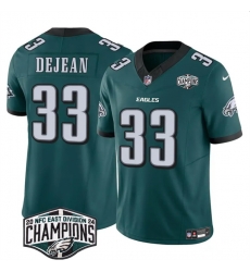 Men Philadelphia Eagles 33 Cooper DeJean Green 2024 New NFC East Champions F U S E  Vapor Untouchable Limited Stitched Football Jersey